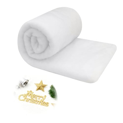 ROEOWENE Rollo Manta de Nieve Navideña 150x40cm para Faldas árboles
