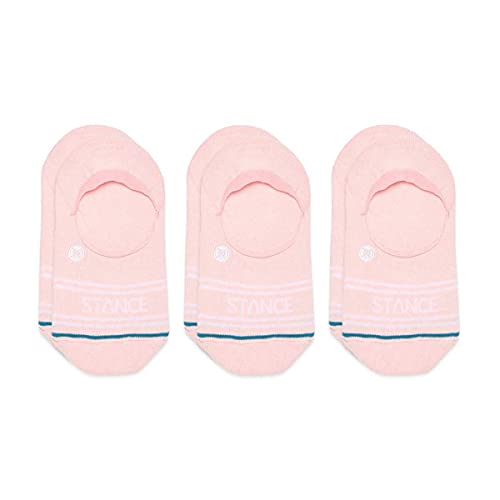 Stance Men's Basic No Show Socks [3 Pack] (Small, Pink)