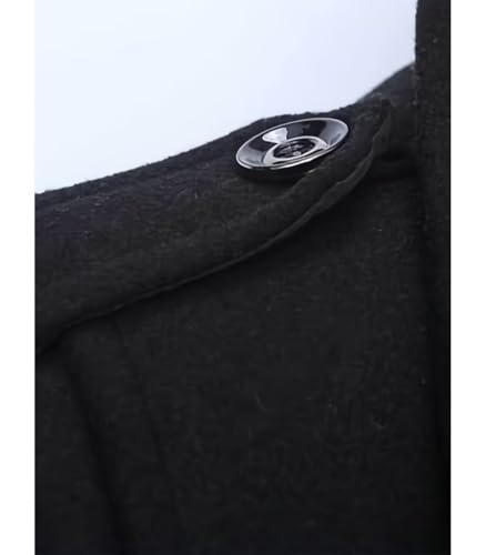 Image of INVACHI Men's Wool Blend Coat Single Breasted Trench Coat Thermal Business Winter Coat with Removeable Collar
