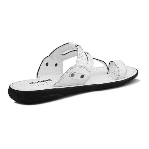 Image of Centrino Men's Slippers | Kolhapuri Style Chappals with Soft Cushioned Footbed | Comfortable & Durable | Traditional Yet Stylish Footwear for Men (9552)