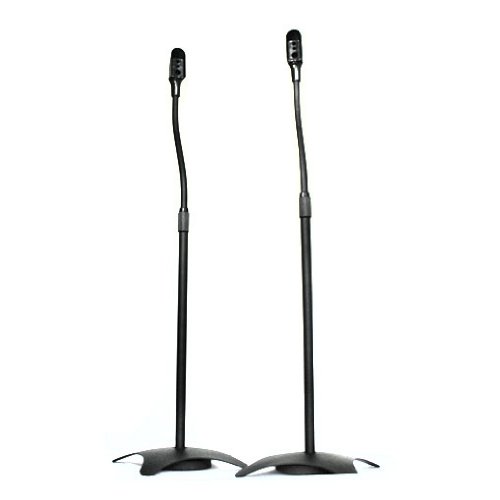 Pareja Soporte Altavoces Sistemas Home Cinema. Color Negro.