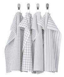 Graidient span Tea Towel, White/Dark grey/patterned45x60 cm (18x24")