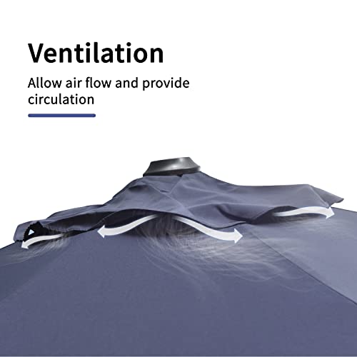 Purple Leaf ZY04XH-NEW3 11 Feet Patio Umbrella Outdoor Cantilever Round Umbrella Aluminum Offset Umbrella thumb #7