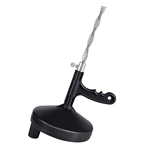Barrena de drenaje de 5 m, para desagüe de serpientes de fontanería con barrena de desagüe para fregadero, fregadero de baño, cocina y ducha