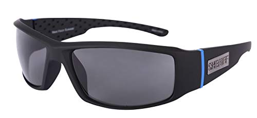 Police/Sheriff TAC Polarized Sport Wrap Thin Blue Line Sunglasses