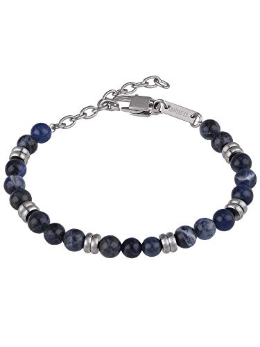 Grazie alla chiusura a moschettone è possibile regolare la lunghezza del bracciale, da 17 a 22 cm