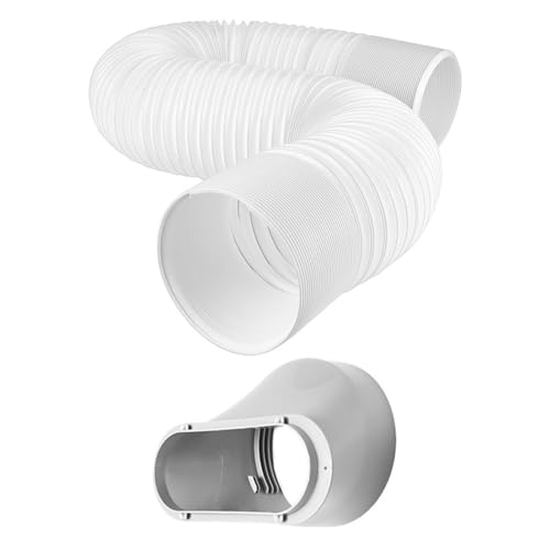 HOODANCOS Flexibler Luftschlauch für Mobile Klimaanlage mit Adapter Langlebiger Pp-stahl-draht-schlauch Einsetzbar als Abluftrohr für Klimageräte und Wäschetrockner Einfache Montage ohne HOODANCOS Flexibler Luftschlauch für Mobile Klimaanlage mit Adapter Langlebiger Pp-stahl-draht-schlauch Einsetzbar als Abluftrohr für Klimageräte und Wäschetrockner Einfache Montage ohne