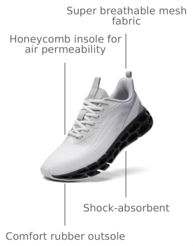 Image of wanhee Men's Running Sneakers Athletic Sport Shoes