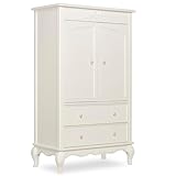 Evolur Aurora Armoire, Ivory Lace