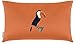 Izabela Peters® Luksusowe designerskie prostokątne podłużne poduszki z poszewkami w zestawie - ekologiczna aksamitna poduszka z wypełnieniem prostokątna poduszka na łóżko sofa salon - tukan - palony pomarańczowy