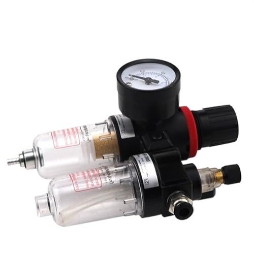 Procesador de Aire AFC2000 con Separador de Aceite y Agua Dual AFR2000+AL2000 y Conectores de 4MM 4