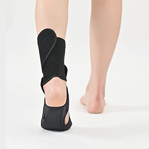 NEOFECT Drop Foot Brace - Breathable Neoprene, Foot Drop, Adjustable Ankle Brace, Achilles Tendonitis, Plantar Fasciitis, Stroke, TBI, ALS, MS, Bone Fracture, AFO, ASO (Right)