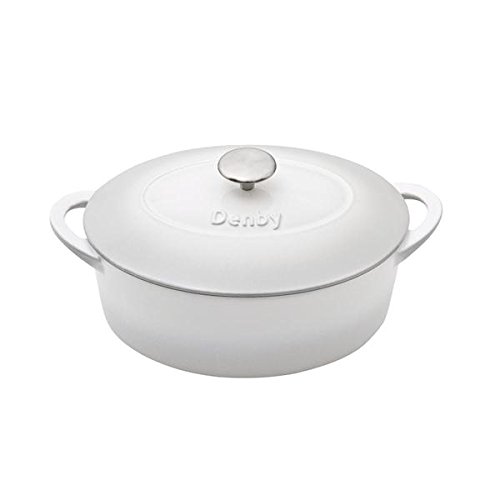 DenbyCINC-583 Natural Canvas Cast Iron 4.2L Oval Casserole