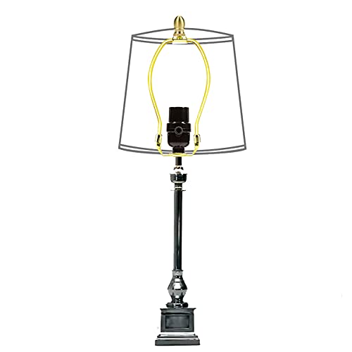 Image of ECUDIS Pack of 4 Solid Metal Lamp Finials Caps Knob for Lamp Shade Harp Holder (Brass)