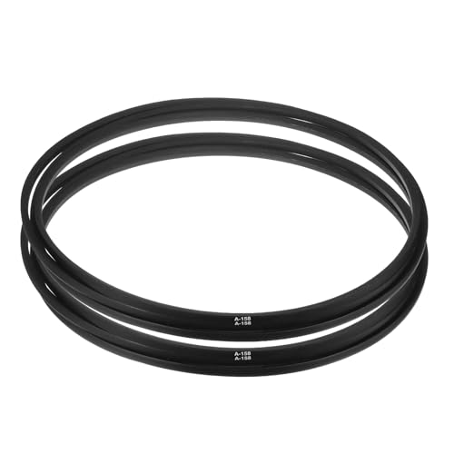 Image of uxcell 2pcs A158 or 4L1600 Classic Wrapped Rubber V-Belt, 158 inch(4000mm) Inside Circumference, A Profile V Belt