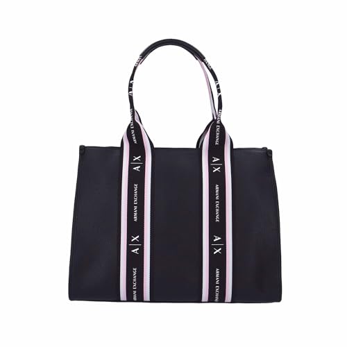Bolso Tote Grande Armani Exchange Mujer Negro miniatura 1