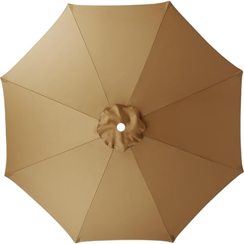 Gbrizmatic パラソル傘布 ガーデンパラソル 交換用傘布 大型 傘替え布 6本骨 8本骨 全22色、屋外 アウトドア 直径 2m 2.5m 3m 3.5m 日除け傘 替えキャノピー 防水 UVカット 風に強い ポリエステル生地、ビーチ 庭 テーブル