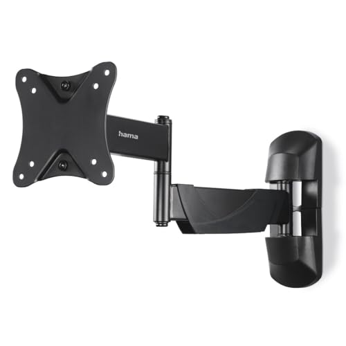 TV Wall Mount Swivel Tilt Extendable 26" to 25kg, black, Extra klein