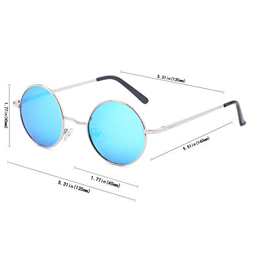 Image of Vintage Small Round Polarized Hippie Sunglasses for Men Women Circle Sun Glasses NP1002