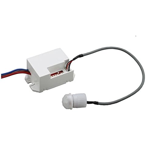 Mini PIR Motion Sensor Switch - 360 Degree Infrared Motion Detector Ceiling Universal Mounted - Led Suitable with 120 / 360 Detection Angle Cover