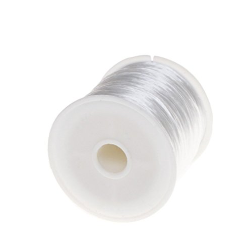 100 M/Roll (Elastic Stretch Identificación Schnur Craft joyas cuentas hilo Cristal Cuerda Cable eléctrico Discussione joyas Pesca (0,8 mm DIY) Cover