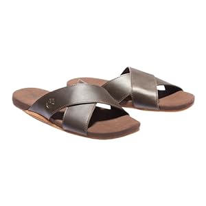 Timberland Men's Seaton Bay Cross Strap Slide Sandals, Dark