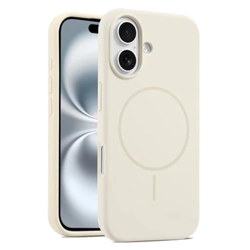 Connexa Premium Silicone Case Compatible for iPhone 17 –Shockproof, Slim Phone Case & Scratch Resistant (iPhone Not Included) (Cream)