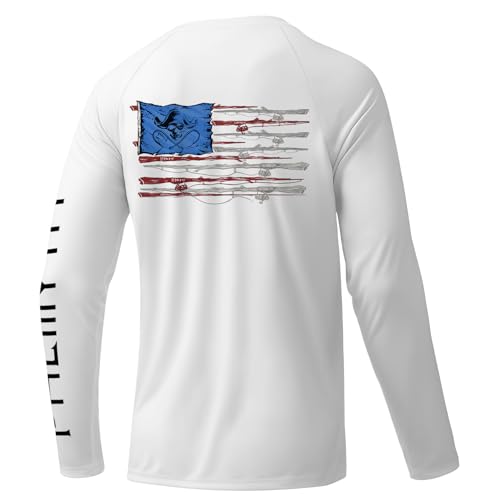 Palmyth Fishing Shirts for Men Long Sleeve Sun Protection Shirts UV UPF 50+ T-Shirt Quick Dry
