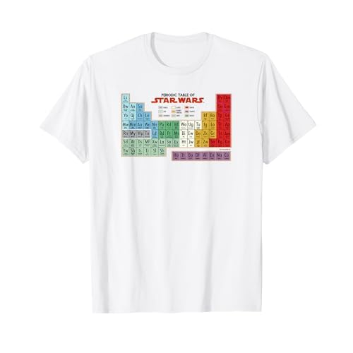Tabla periódica de personajes de Star Wars Camiseta