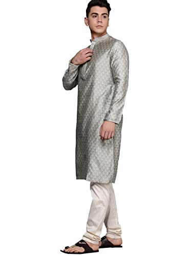 Image of Manyavar Men's Viscose Blend Kurta Set (2pcs)