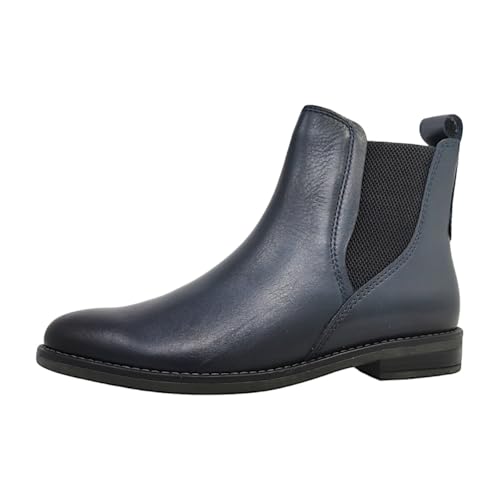 MARCO TOZZI 2 25366 41, Botas Estilo Chelsea Mujer, Azul Marino 1, 37 EU