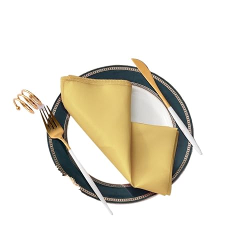 Serviettes en satin de table pour décoration de mariage et repas d'anniversaire