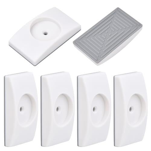Pinsheng 4 Pz Protezione da Parete Cancelletto per Bambini Protezioni per Cancelletto di Sicurezza Protezione da Parete Protezione da Parete di Sicurezza Bianco Nessuna Perforazione