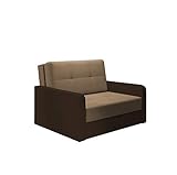 Funktionales und bequemes Sofa mit Schlaffunktion und Bettkasten | feiner WEBSTOFF