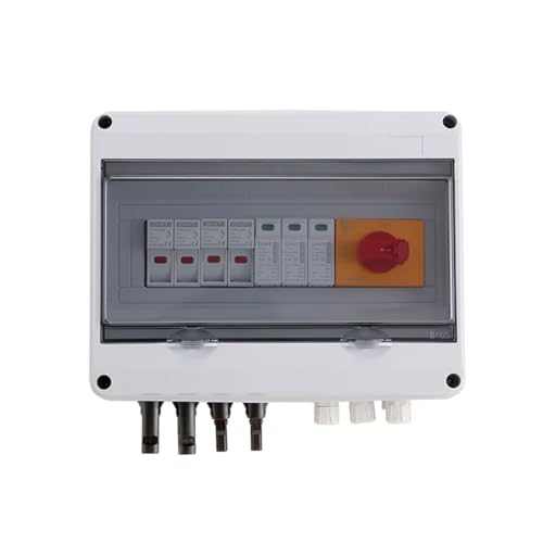 Solar Photovoltaic PV Combiner Box 2-1-1000V Isolating Switch String IP65 PV Solar Surge Lightning Protection Outdoor Waterproof
