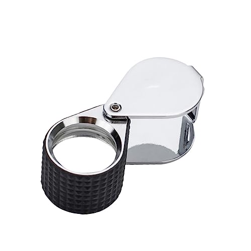 LALAFINA Mini Metal Jewelry Magnifier Loupe Led Illumination 10x-60x Perfect for Jewelers and Science Labs