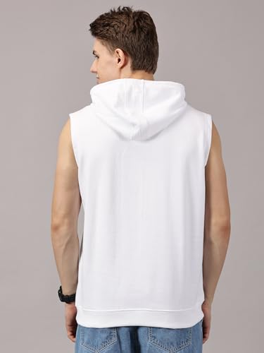 Buy LEON Men's Sleeveless Hoodie | Poly Cotton Hooded Sweatshirt