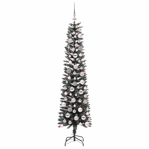 Árbol de Navidad verde artificial GeenYuu con luces LED blancas cálidas para interior 4