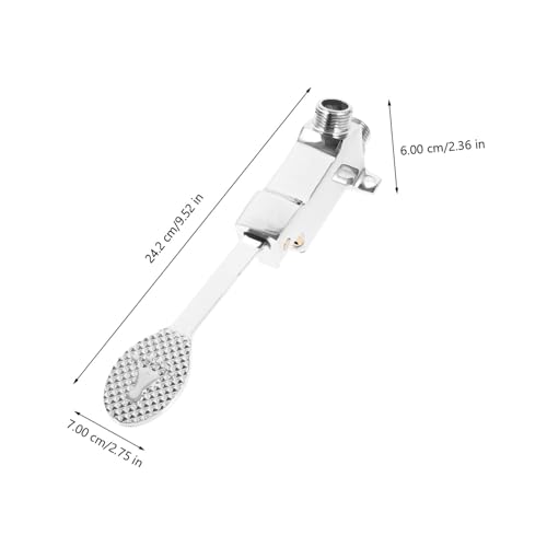 Robinet de lavabo à pédale solide en acier inoxydable pour sanitaire