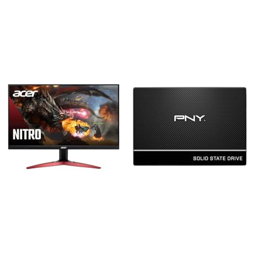 Image of Acer Nitro KG241Y Sbiip 23.8 inch Full HD VA Gaming Monitor 1 x Display Port 1.2 & 2 x HDMI 2.0 & PNY CS900 500GB 3D NAND 2.5 inch SATA III Internal Solid State Drive -