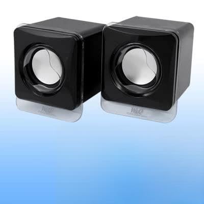 Ruilogod ブラック 3.5mm MP3 MP4 コンピューター ノートブック CD プレーヤー USB ミニサウンドボックススピーカー(id:be 458 6a f31 ef8