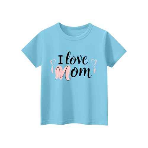 Girls I Love Mom T-Shirt Mother's Day Shirts Short Sleeve Love Graphic Tees Mama Gifts Summer Holiday Tops4