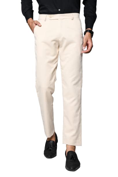Image of Franko Roger Men Slim Fit Cotton Blend Trousers