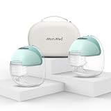 Wearable Breast Pumps (Model S21), Lightweight Rechargeable Electric Breast Pump with 3 Modes & 12 Suction Levels, Portable Breastfeeding Device with Carrying Case