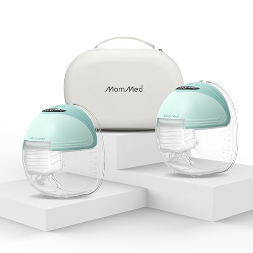 Wearable Breast Pumps (Model S21), Lightweight Rechargeable Electric Breast Pump with 3 Modes & 12 Suction Levels, Portable Breastfeeding Device with Carrying Case