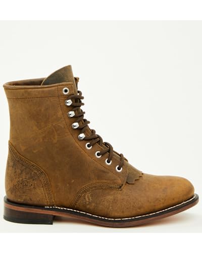 Justin Men's Drennan 7" Lace-Up Boot Round Toe - RP501 12 EE US Brown2