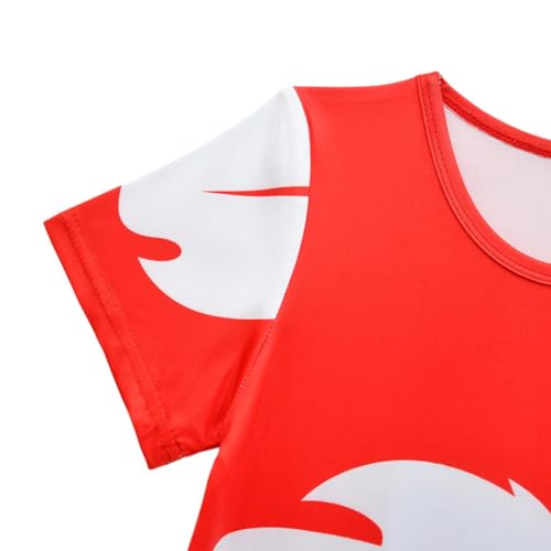 Lito Angels Déguisement Robe Hawaïen Enfant Filles 10-11 ans, Rouge – vue 4