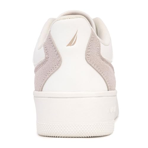 Image of Nautica Platform Sneakers for Womens Fashion Trendy Shoes White Casual Sneaker Thick Sole Everyday Walking Shoes