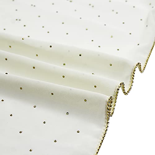 ANKOMINA Women Soft Chiffon Rhinestone Long Scarf Shawl Fashion Muslim Hijab Head Wrap Scarves4