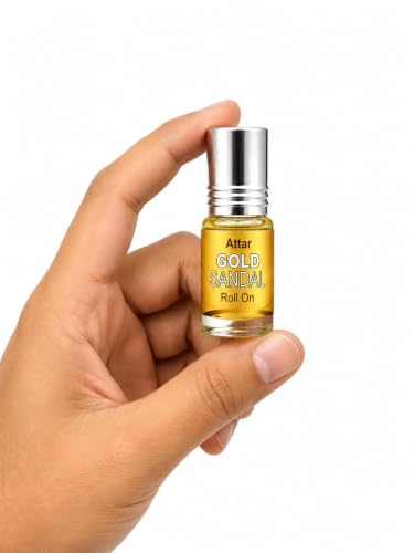 Image of Formless Gold Sandal 3ml Attar Unisex - Premium Sandalwood Fragrance Oil, Long Lasting Alcohol-Free Perfume, Smooth Woody Scent, Pocket Size Roll-On, Travel Friendly Daily Wear & Special Occasions
